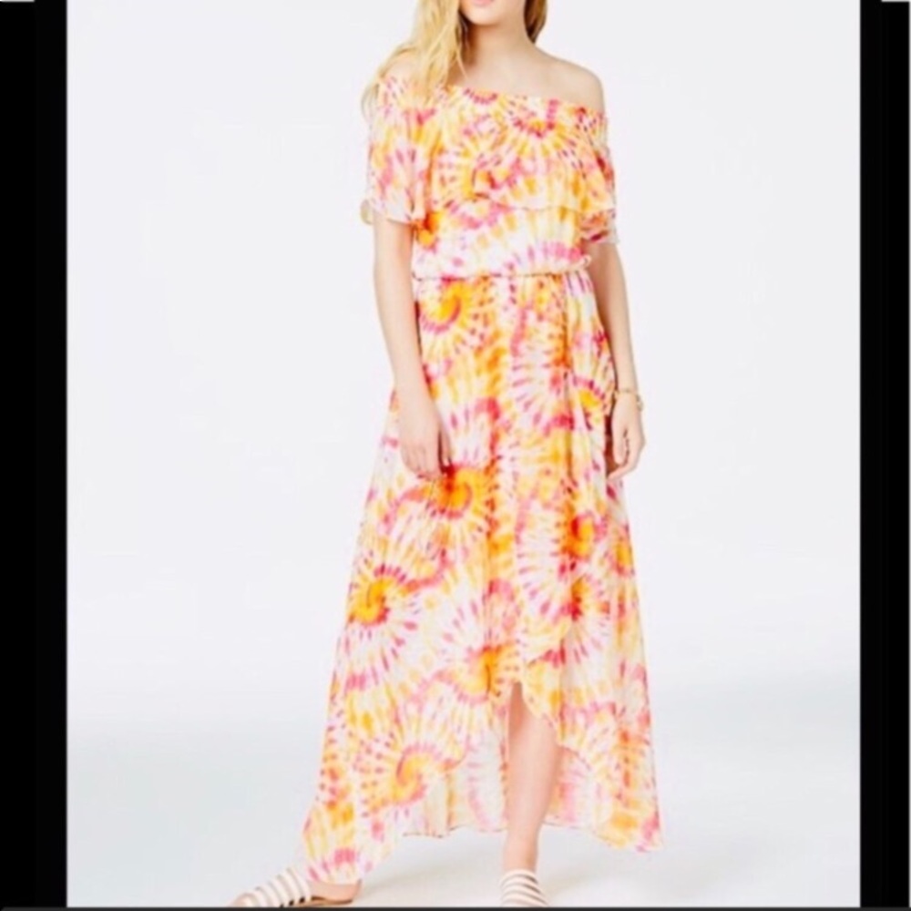 EUC The Edit Off the Shoulder Maxi Dress